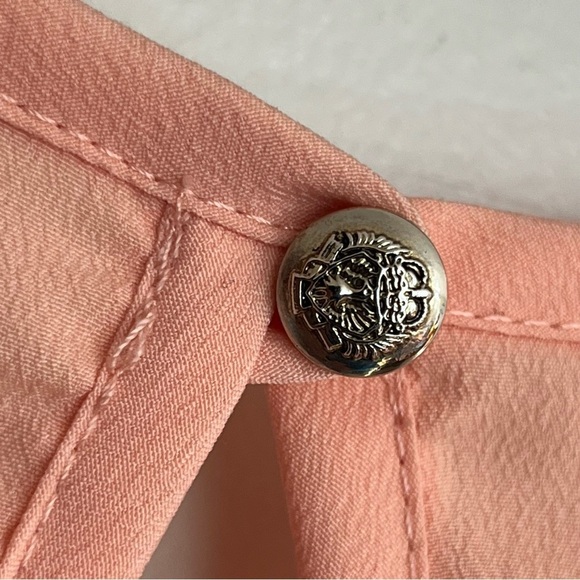 Women’s Candy Rose Peach Tank Top With White Lace Trim Size Small - Picture 8 of 10